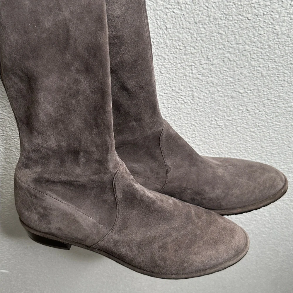 Stuart Weitzman Charcoals Garish brown lowlands Suede Over-the-Knee Boots SZ  10